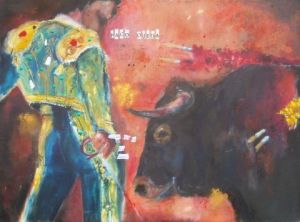 Voir le détail de cette oeuvre: taureau et torero, paco ojeda